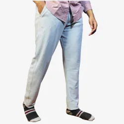 Men's Light Grey Formal Trousers – Premium Comfort Fit Office Wear Pants